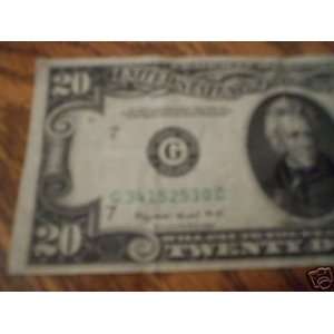  20$ 1950 C   FEDERAL RESERVE NOTE   BANK OF CHICAGO 
