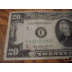  20$ 1950 B   FEDERAL RESERVE NOTE   BANK OF RICHMOND 