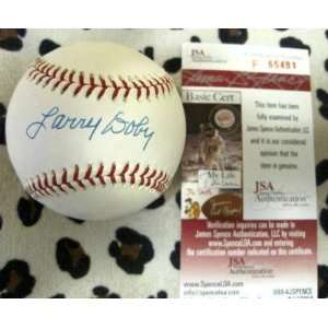  Larry Doby Signed Ball   Official American League W jsa 