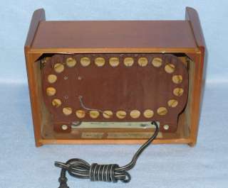   Warner All American Five Wood Tube Radio. Old Beauty Case  