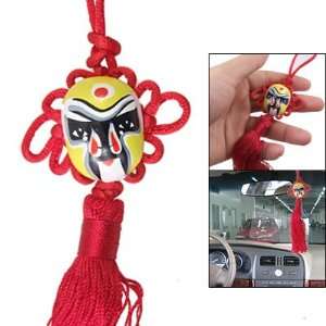   Peking Opera Mask Red Tassel Chinese Knot Hanger