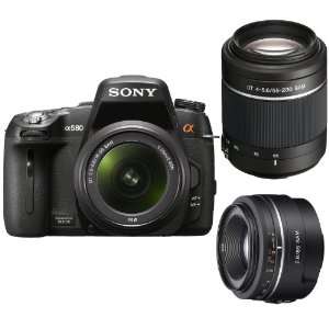  Sony Alpha A580/L 16.2MP HD DSLR Camera and 18 55mm F3.5 5 