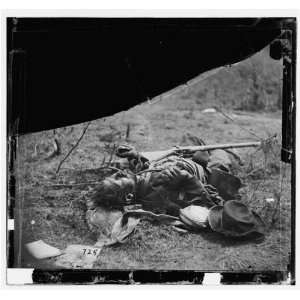   Body of another Confederate soldier near Mrs. Alsops