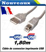 Cable Audio Fibre Optique Numerique diam 2mm TOSLINK 2m  