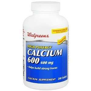   Calcium 600mg Tablets, 200 ea Health & Personal 