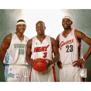 Carmelo Anthony / Dwyane Wade / LeBron James   2005 NBA All Star Game 