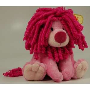  Aurora Pink Mop Top Lion Plush Stuffed Animal 10 Noise 