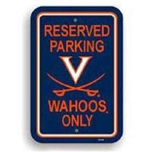  Virginia Cavaliers Wahoos Sports Team Parking Sign Sports 