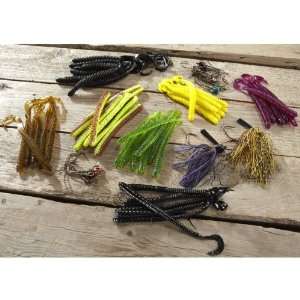  72   Pc. Wahoo Bass Fishing Worm & Jig Kit Sports 