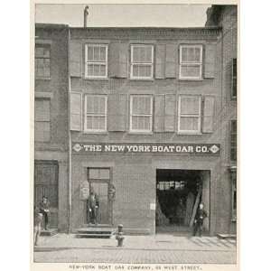  1893 Print New York Boat Oar Co. Building 69 West St 