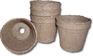 25 Round Jiffy Peat Pots   Biodegradable Pots   50 count  