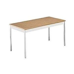 ALLIED Premier Quality Non Folding Tables   OAK TOP/PUTTY 