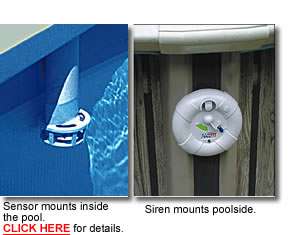 POOL ALARM FOR ABOVE GROUND SWIMMING POOL  