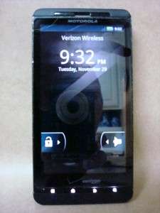 Smartphone negro de Motorola M8810 X Droid Verizon con cámara con 