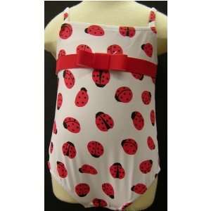  Baby`O girls bathing suit with lady bug print   12m Baby