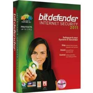  New Bitdefender Internet Security 2011 1year 3 Pc Stop 