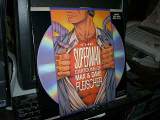 THE SUPERMAN CARTOONS  2 LASERDISC SET NTSC FS.  
