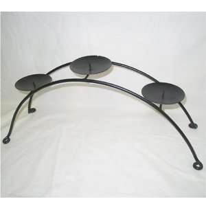 Wrought Iron Arch Shape Candle Holder Stand 