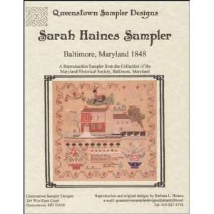  Sarah Haines Sampler   Cross Stitch Pattern Arts, Crafts 