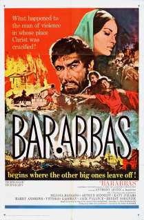 Barabbas 1962 Orig Movie Poster US 1Sheet Anthony Quinn  