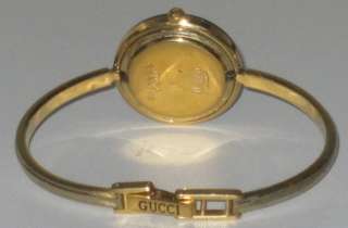 Original Classic Gucci Ladys Swiss Quartz Wristwatch / Working Good 