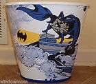 Batman Super Hero Wastebasket # 2 made with pottery barn kids sheet 