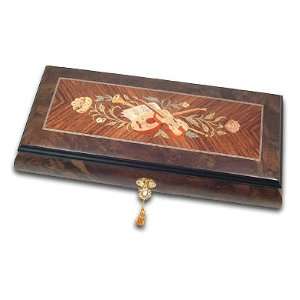   Note Long Top Quality Sorrento Italy Inlaid Violin Music Jewelry Box