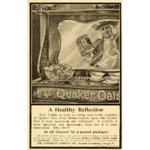  1899 Ad Quaker Oats Man American Cereal Health Food 