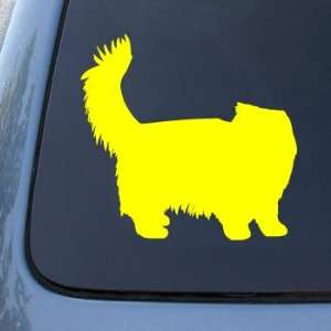 PERSIAN   Cat   Vinyl Car Decal Sticker #1544  Vinyl Color Yellow