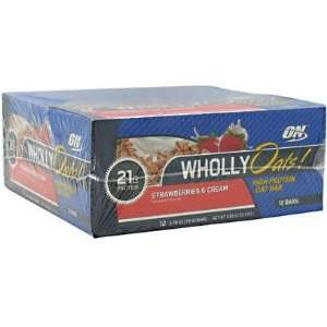 com Optimum Nutrition Wholly Oats High Protein Oat Bar, Strawberries 