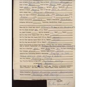  1963 Yankees Questionnare Elston Howard Signed PSA LOA 