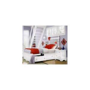  Cottage   Snow White Slat Bed with Storage by Vaughan 