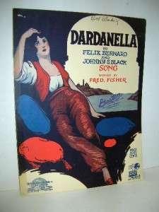 Dardanella Sheet Music Pretty Harem Girl Cover Art 1919  