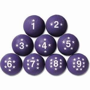  (Price/SET)Voit Numbered Playground Balls Set of 9 Sports 
