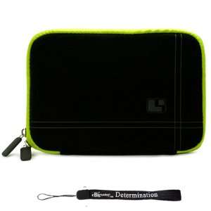 Black   Green Trim Carrying Sleeve Designed Slim For ViewSonic ViewPad 