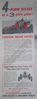 1957 Fordson Major Diesel Tractor AD  