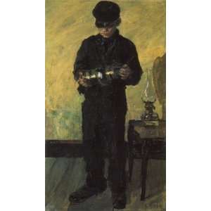   James Ensor   24 x 42 inches   The Lamp Boy (The La