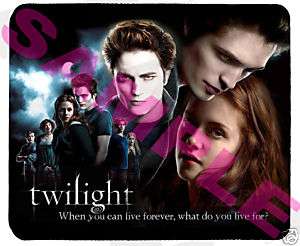 Twilight Movie With Edward Cullen Custom NEW Mouse Pad  