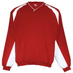    Badger Hook Pullover Windshirts RED/WHITE AM