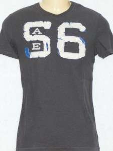 American Eagle Outfitters AEO Mens Charcoal Gray 56 Applique T Shirt 