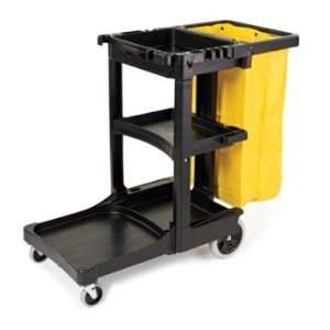    Rubbermaid Black Janitor Cleaning Cart (6173)