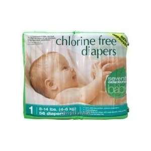  Diapers, Stage 1 (8 14 lbs), Chlorine Free, 56 ct. Health 