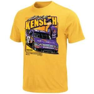  #17 Matt Kenseth Gold Front Straightaway T shirt Sports 