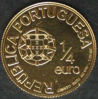 Ek // 1/4 Euro GOLD PORTUGAL 2006 AFONSO I OF PORTUGAL  