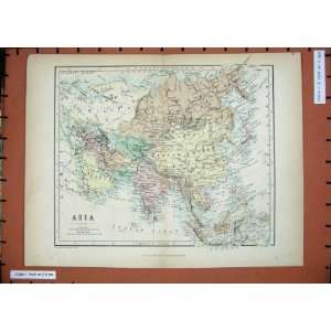  Antique Maps Asia Arabia India Siam Borneo Japan Colour 