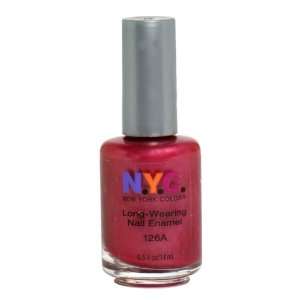 New York Color Long Wearing Nail Enamel, Charming Rose Creme, 0.45 