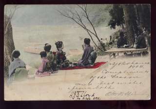 JAPAN 1905 PICTURE POSTCARD to S.AFRICAVANWYKS RUST  