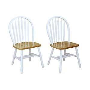  Target Marketing Systems Arrowback Chair (Set of 2), White 
