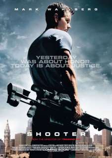 SHOOTER MOVIE POSTER 2 Sided ORIGINAL 27x40 MARK WAHLBERG  