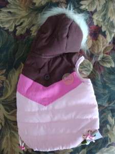 WAG A TUDE Puppy/Dog PINK JACKET/VEST X SMALL  